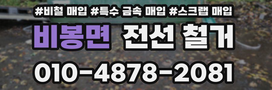 비봉면 전선 철거