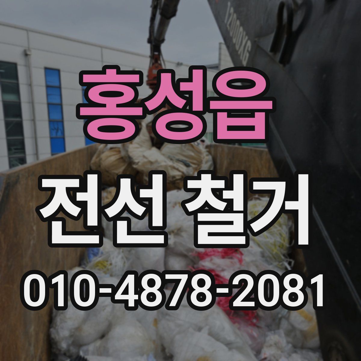 홍성읍 전선 철거
