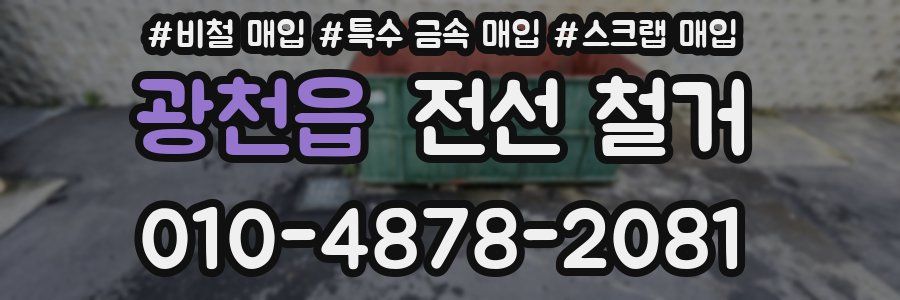 광천읍 전선 철거