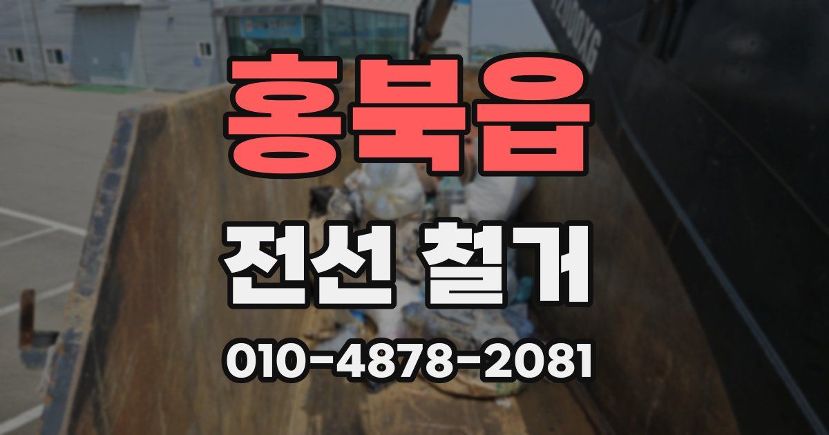홍북읍 전선 철거