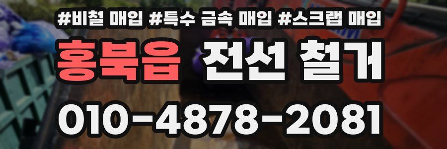 홍북읍 전선 철거