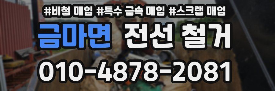금마면 전선 철거