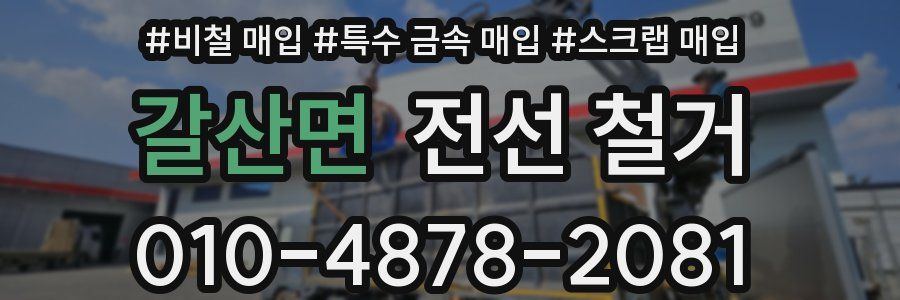 갈산면 전선 철거