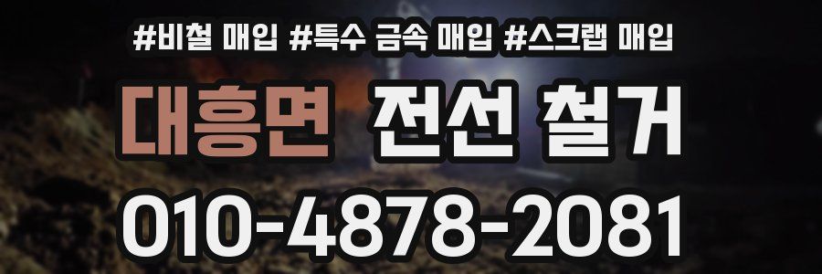 대흥면 전선 철거