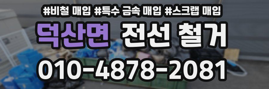 덕산면 전선 철거