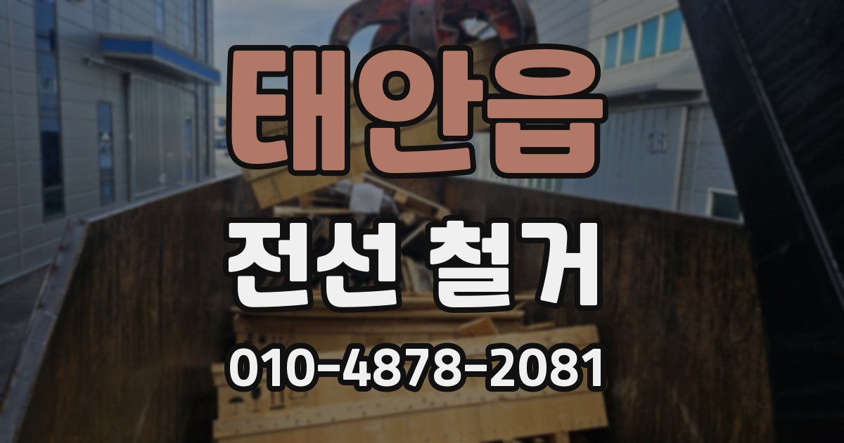 태안읍 전선 철거