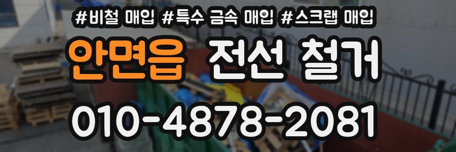 안면읍 전선 철거
