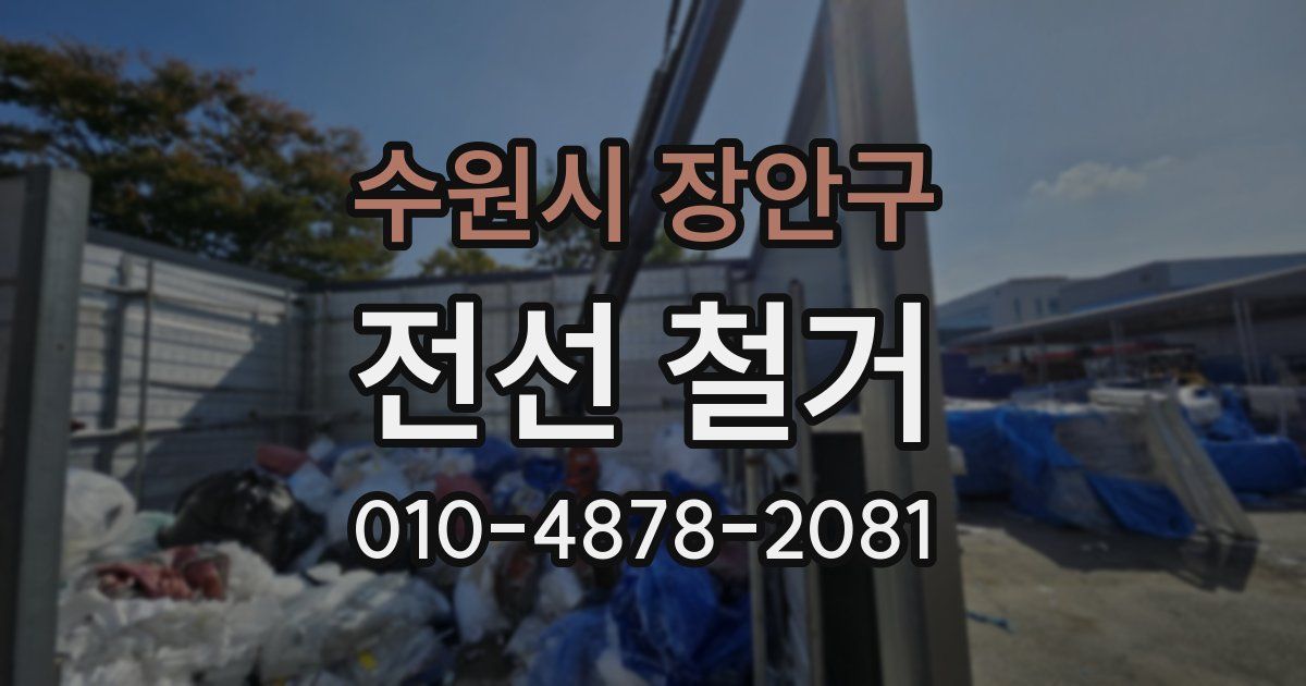 수원시 장안구 전선 철거