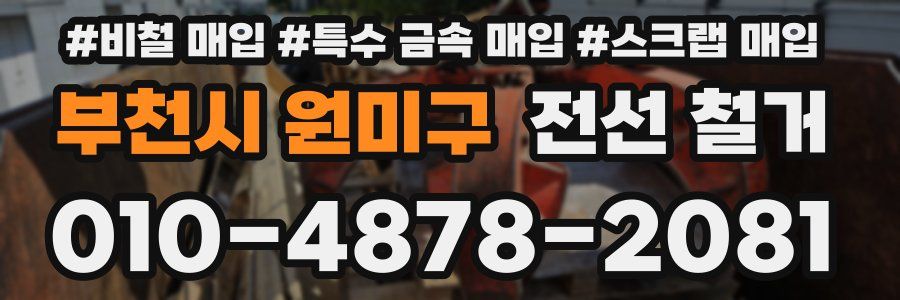 부천시 원미구 전선 철거