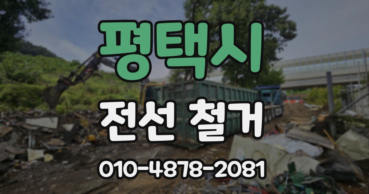 평택시 전선 철거