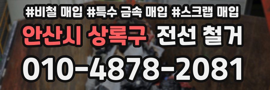 안산시 상록구 전선 철거
