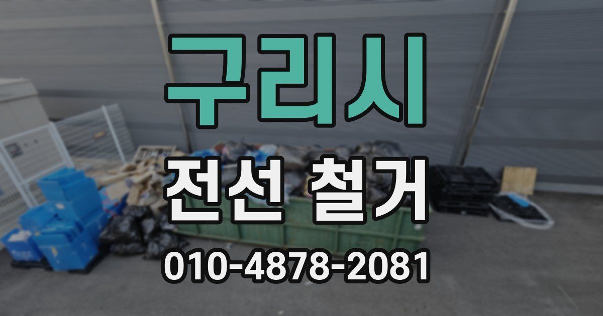 구리시 전선 철거