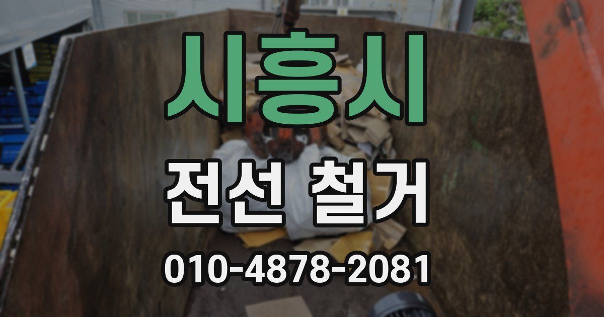 시흥시 전선 철거