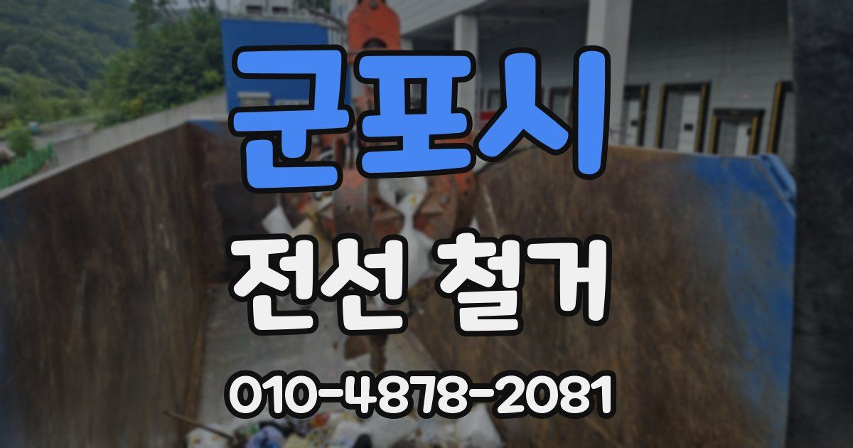 군포시 전선 철거