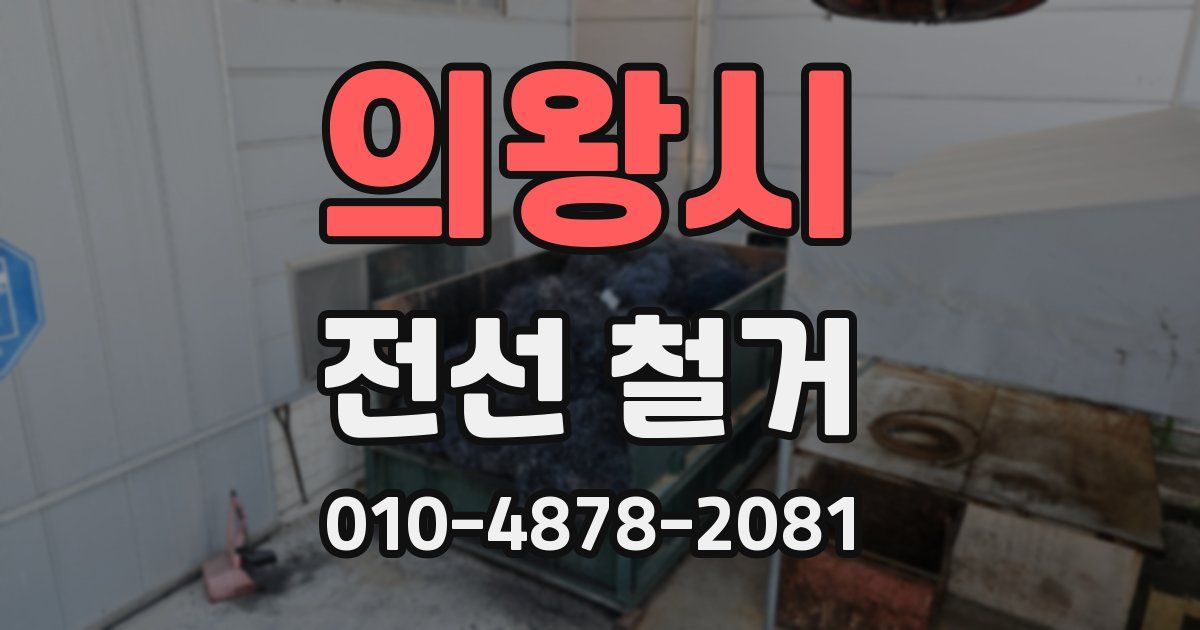 의왕시 전선 철거