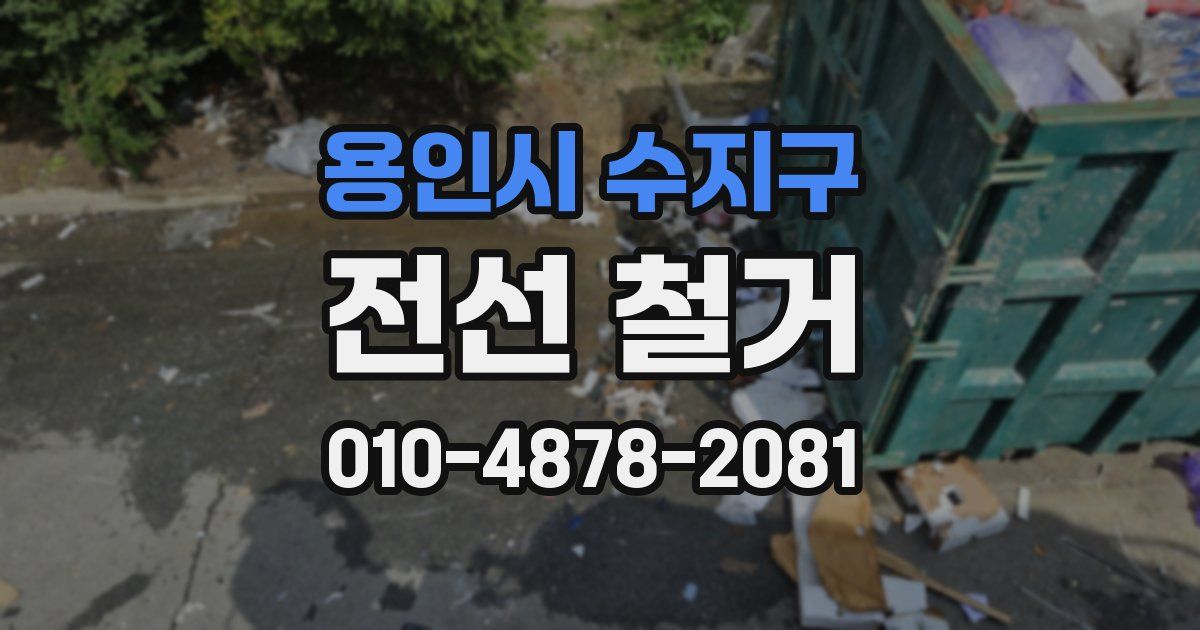 용인시 수지구 전선 철거