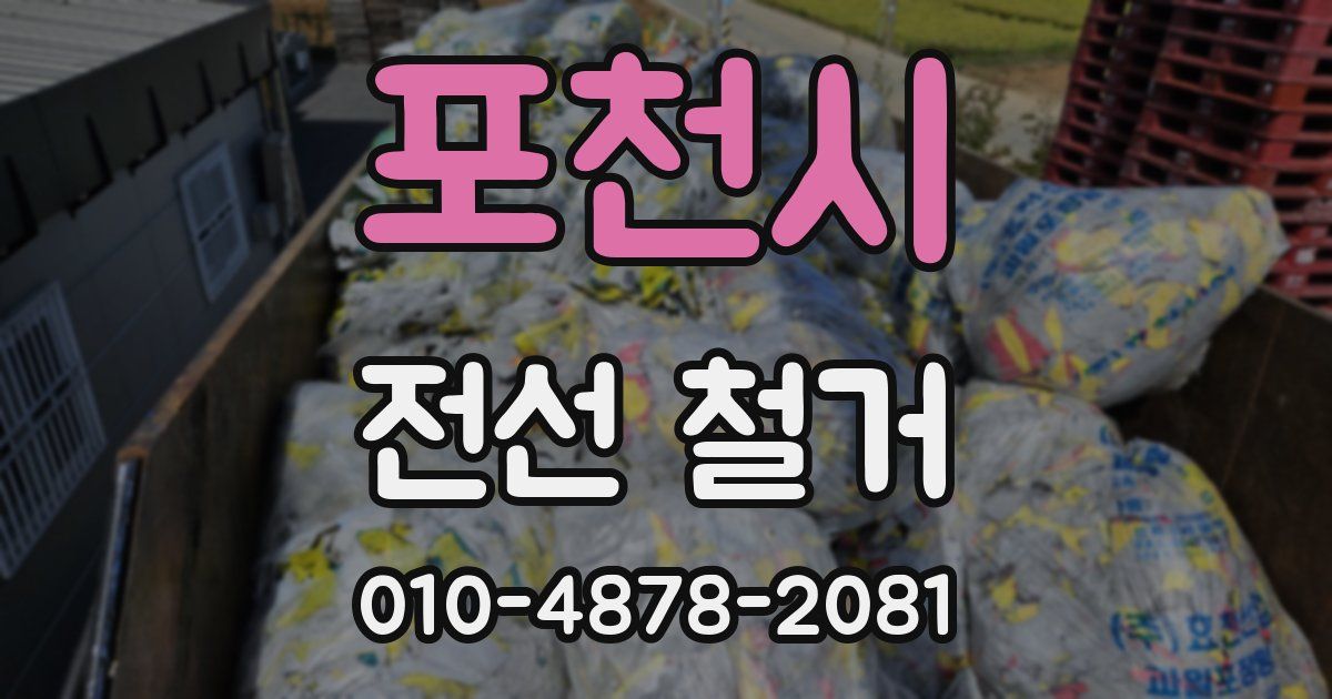 포천시 전선 철거