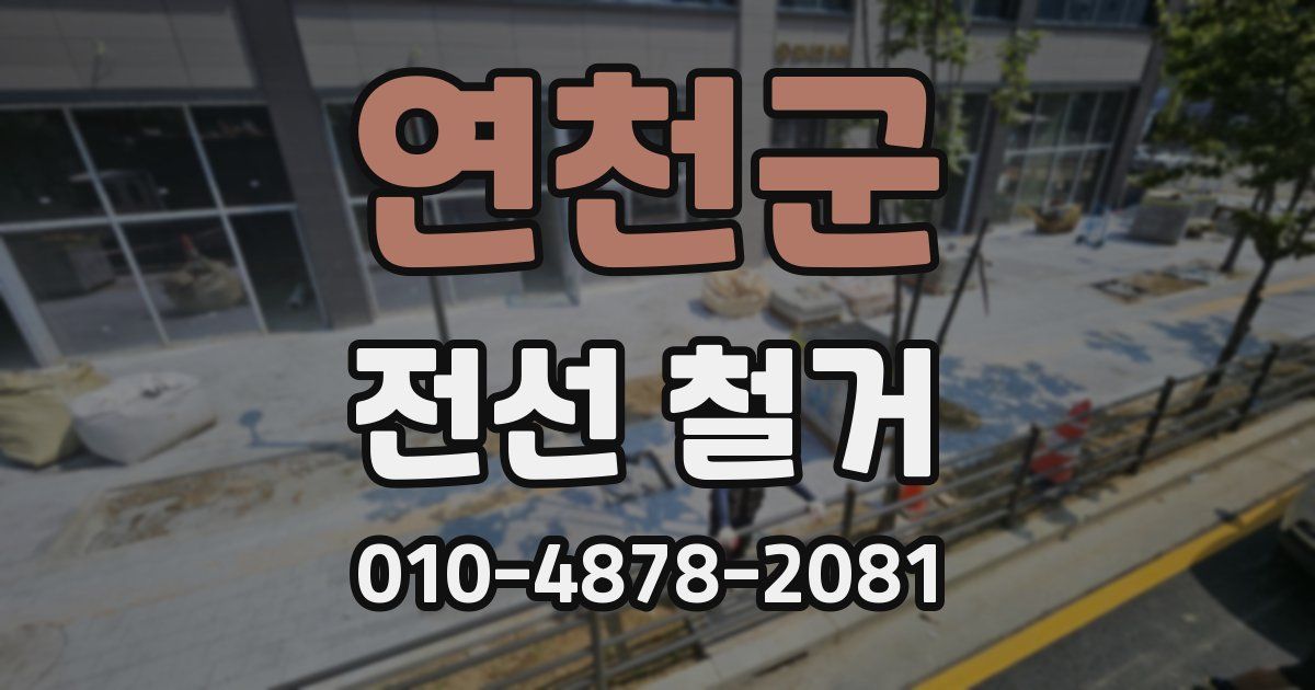 연천군 전선 철거