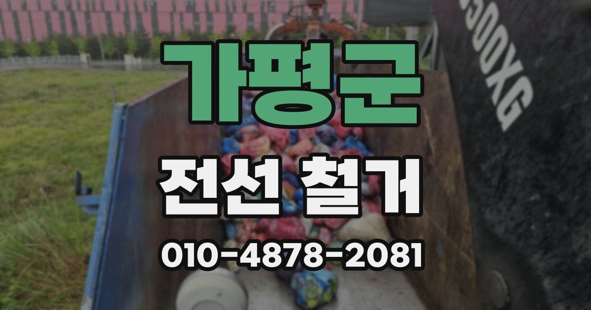 가평군 전선 철거