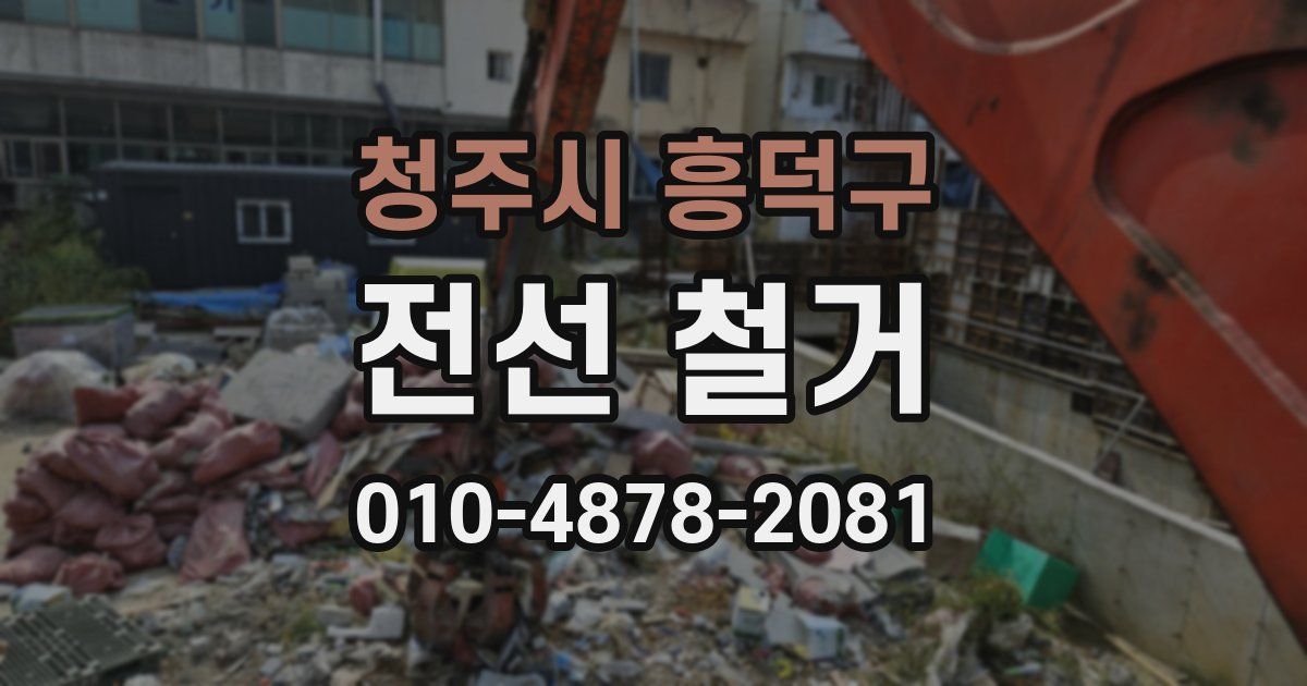 청주시 흥덕구 전선 철거