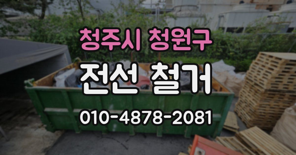 청주시 청원구 전선 철거