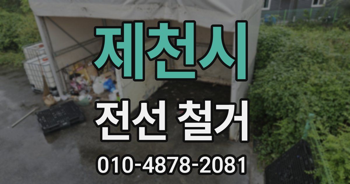 제천시 전선 철거