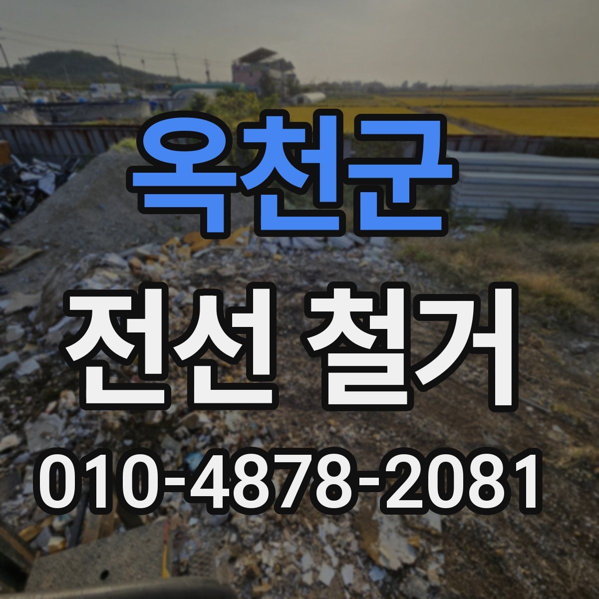 옥천군 전선 철거