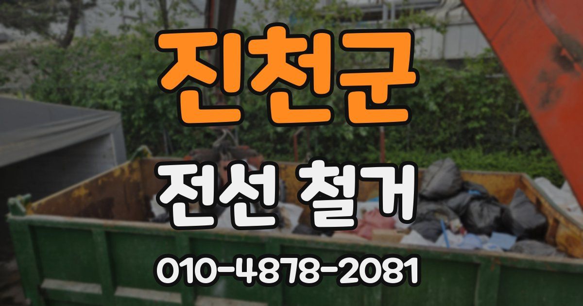 진천군 전선 철거