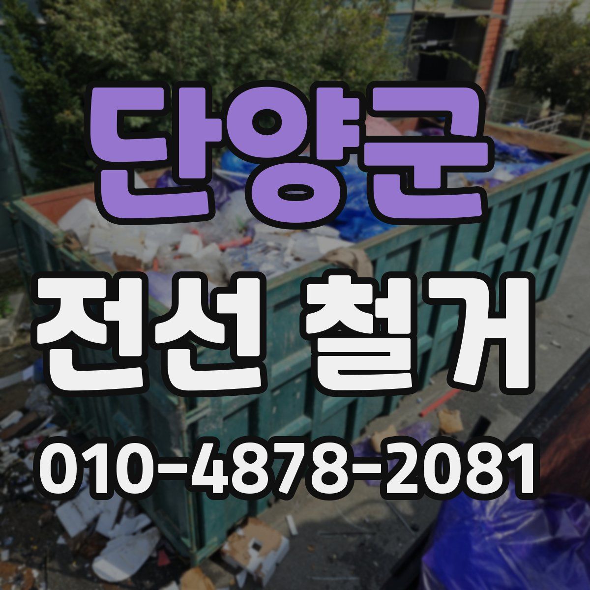단양군 전선 철거