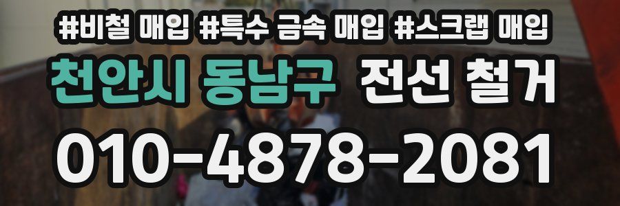 천안시 동남구 전선 철거