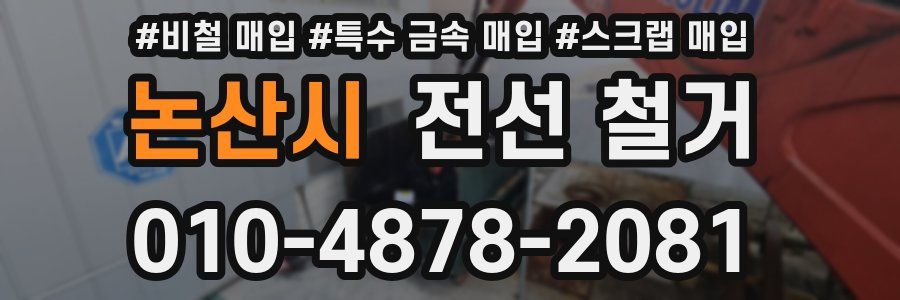 논산시 전선 철거