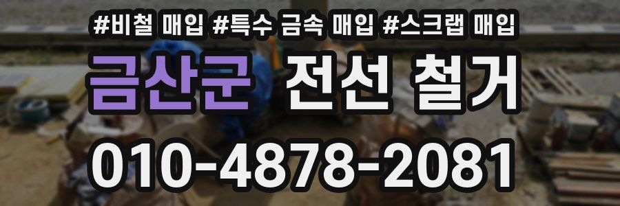 금산군 전선 철거