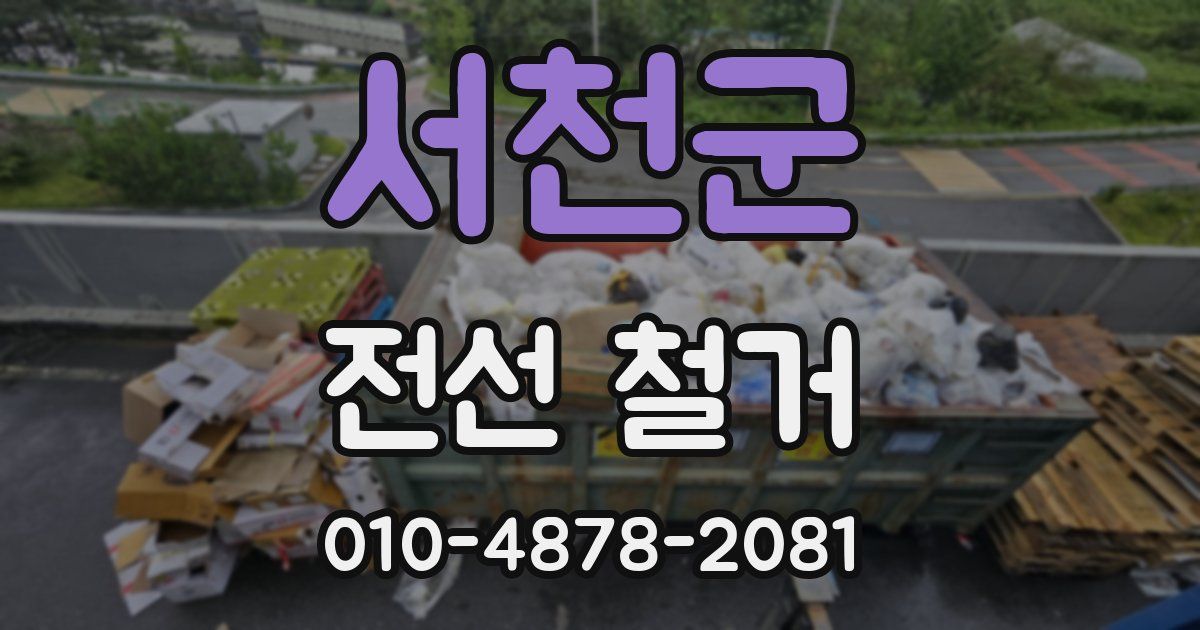 서천군 전선 철거