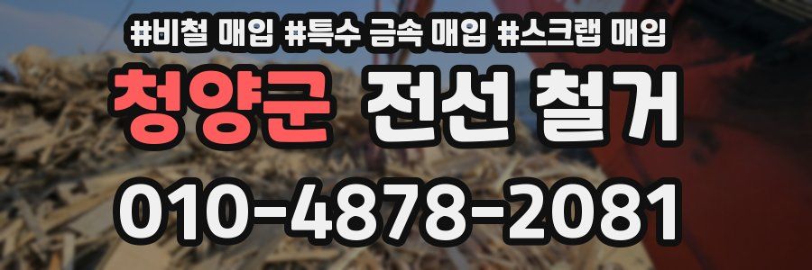 청양군 전선 철거