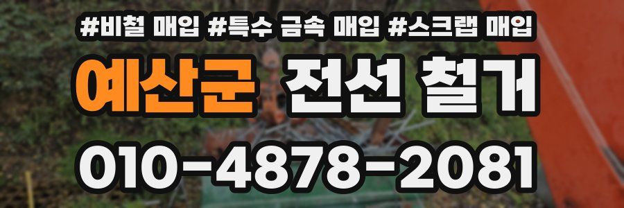 예산군 전선 철거