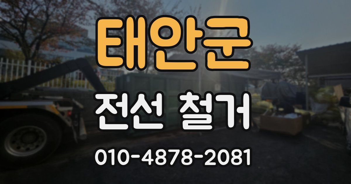 태안군 전선 철거