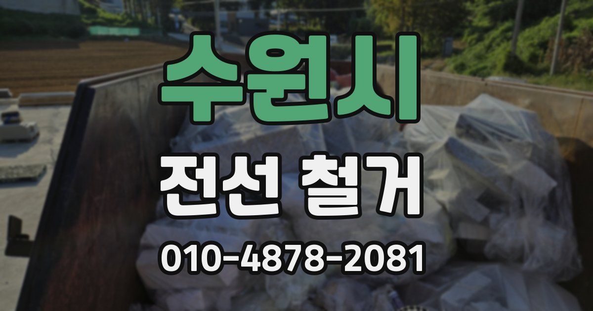 수원시 전선 철거