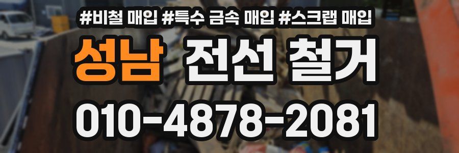 성남 전선 철거