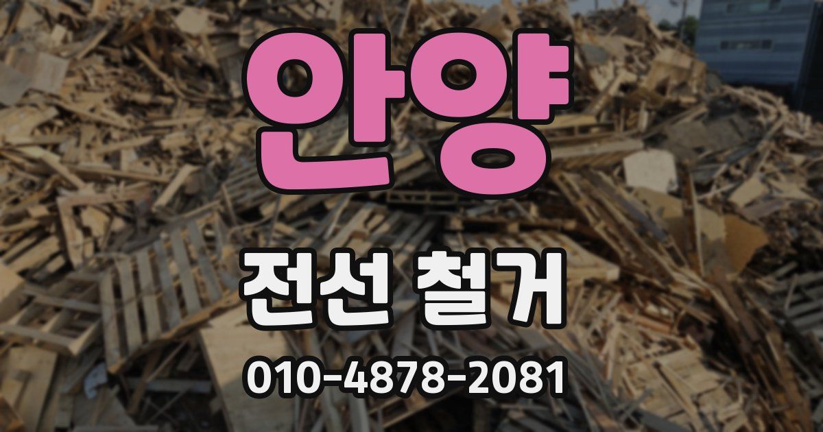 안양 전선 철거
