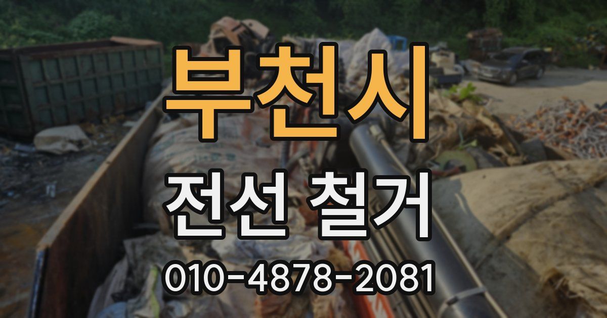부천시 전선 철거