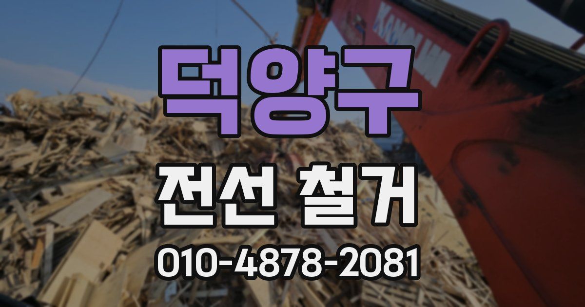 덕양구 전선 철거