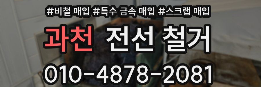 과천 전선 철거