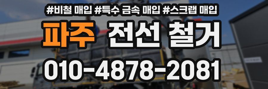 파주 전선 철거
