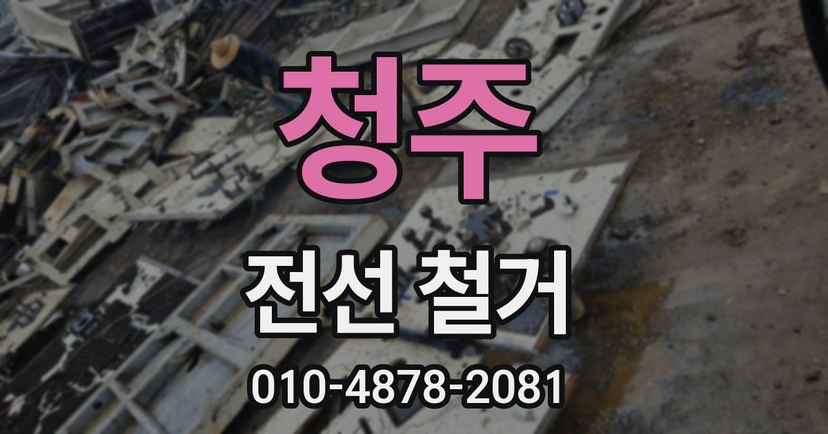 청주 전선 철거