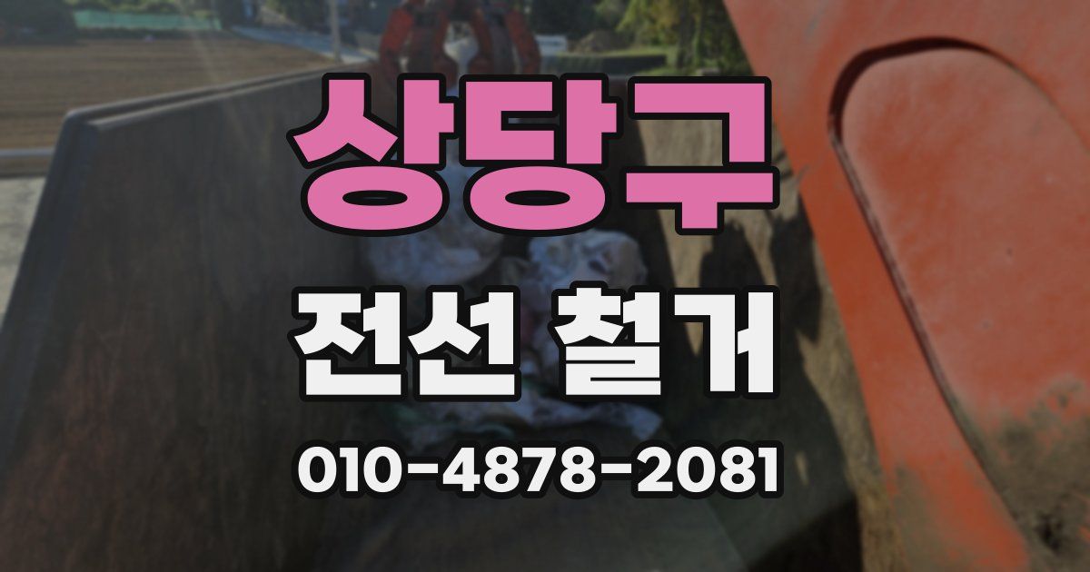 상당구 전선 철거