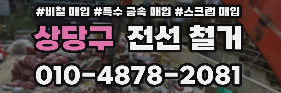 상당구 전선 철거