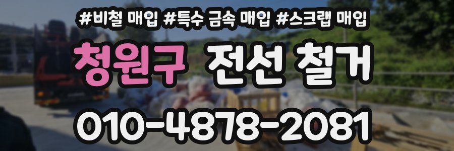청원구 전선 철거