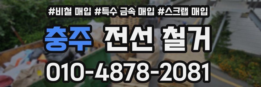 충주 전선 철거