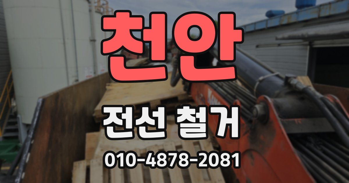 천안 전선 철거