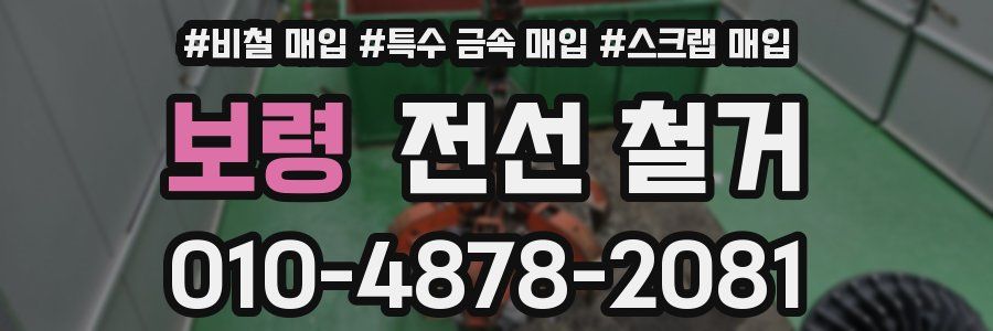 보령 전선 철거